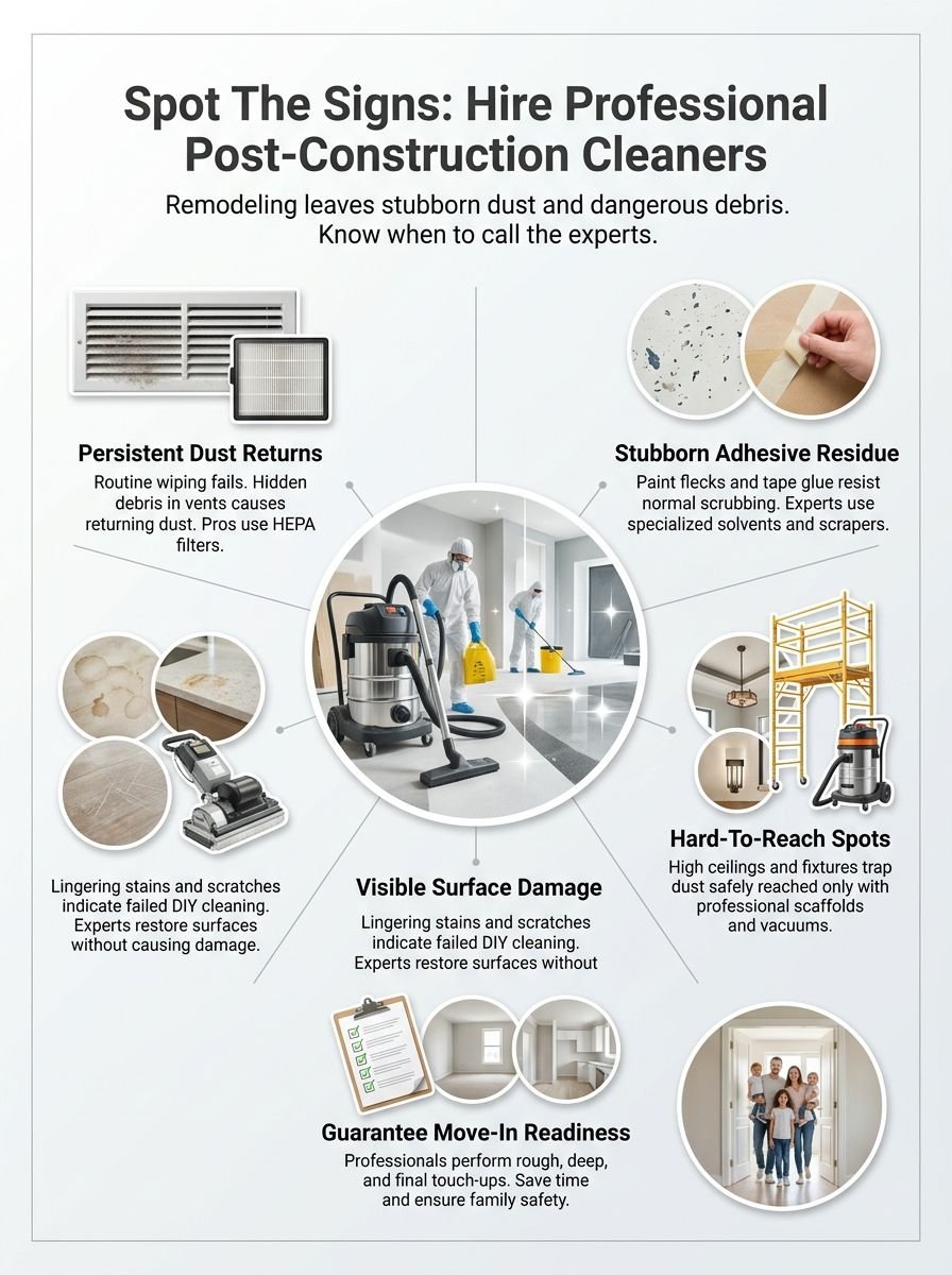 Post Construction Cleaning: Signs You Need Professional Help