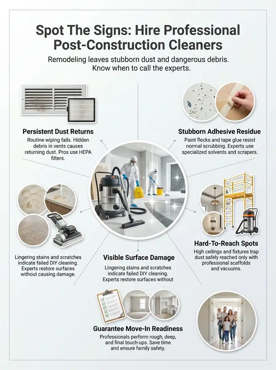 Post Construction Cleaning: Signs You Need Professional Help Post Construction Cleaning: Signs You Need Professional Help