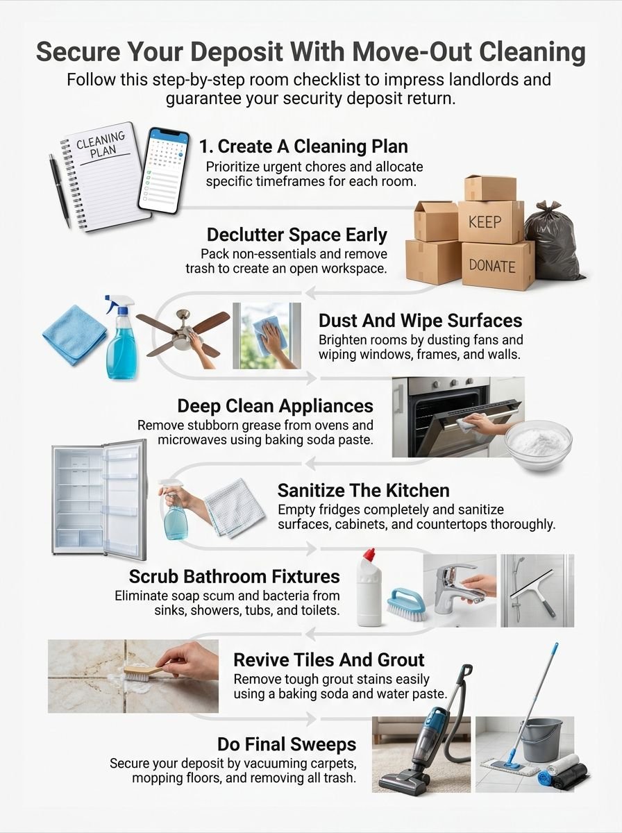 Top Tips For Move Out Cleaning To Secure Your Deposit