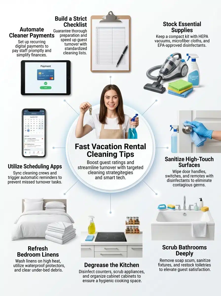 Vacation Rental Cleaning Tips To Impress Every Guest And Streamline Turnover Vacation Rental Cleaning Tips To Impress Every Guest And Streamline Turnover