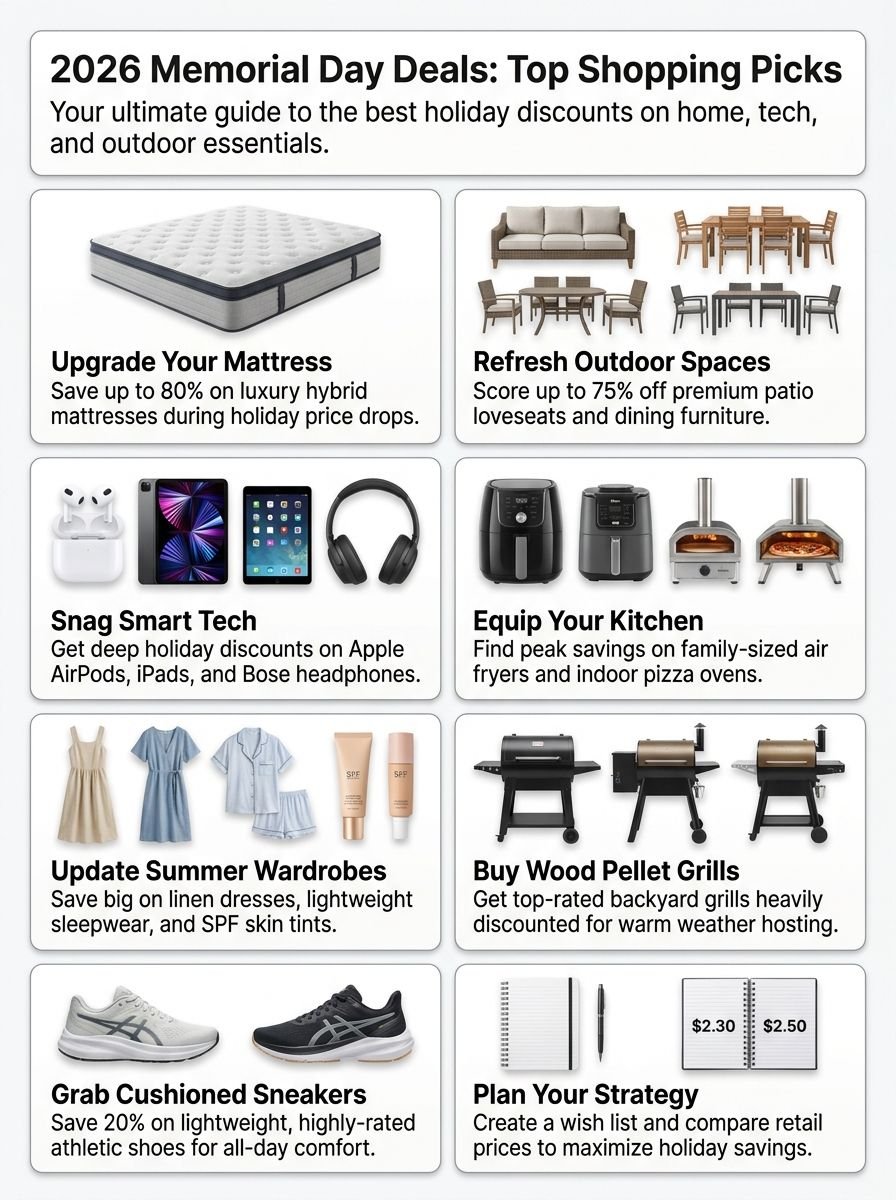 Best Memorial Day Sale Picks For 2026: Top Deals Worth Shopping Best Memorial Day Sale Picks For 2026: Top Deals Worth Shopping