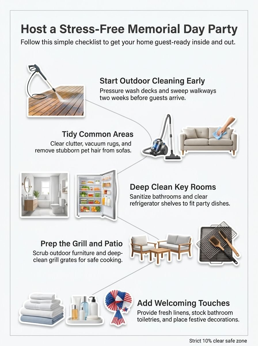 Essential Tips For Memorial Day Cleaning To Get Your Home Guest-Ready