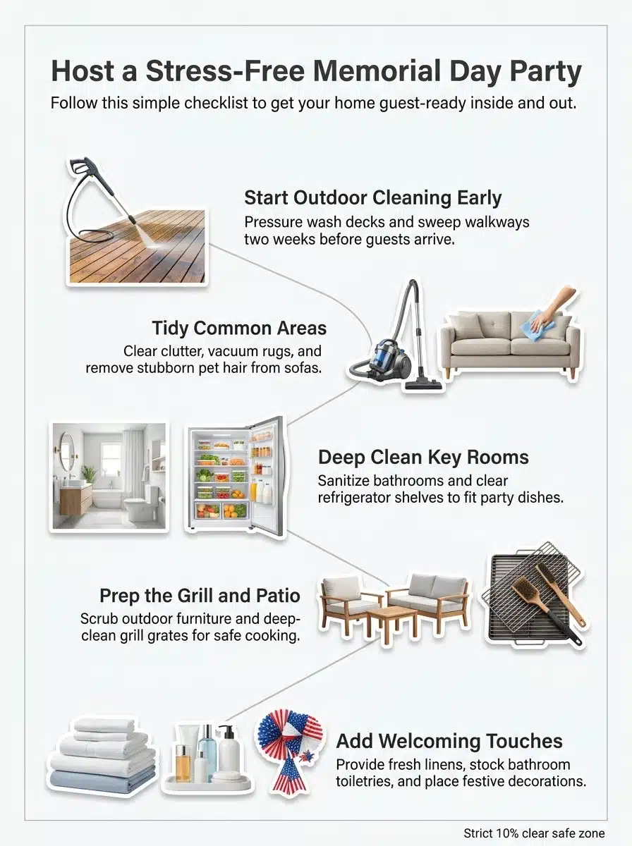 Essential Tips For Memorial Day Cleaning To Get Your Home Guest-Ready