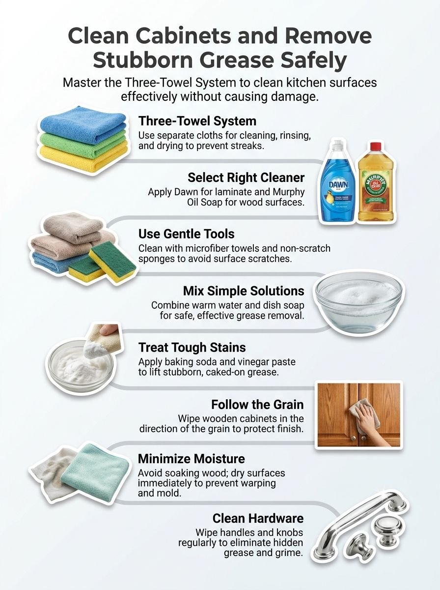 How To Cleaning Cabinets And Remove Stubborn Grease Without Damage How To Cleaning Cabinets And Remove Stubborn Grease Without Damage
