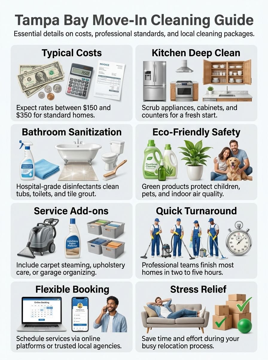 Move In Cleaning Services In Tampa Bay Area: What To Expect And Costs