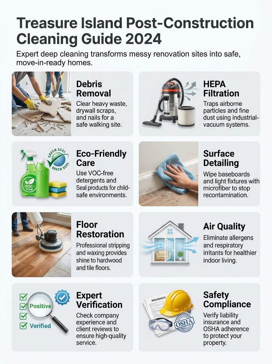 Post Construction Cleaning In Treasure Island FL For 2024