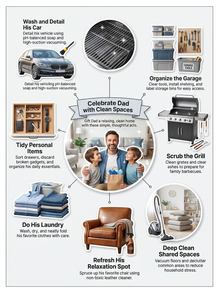 Happy Father Cleaning Day: Celebrate Dad With Thoughtful Acts And Clean Spaces Happy Father Cleaning Day: Celebrate Dad With Thoughtful Acts And Clean Spaces