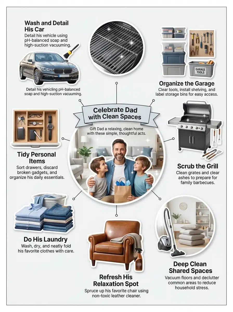Happy Father Cleaning Day: Celebrate Dad With Thoughtful Acts And Clean Spaces